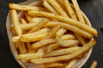 top-view-delicious-fries-sauce